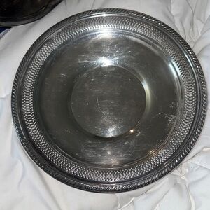 Antique Silver Serving Platter